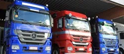 Three freight trucks